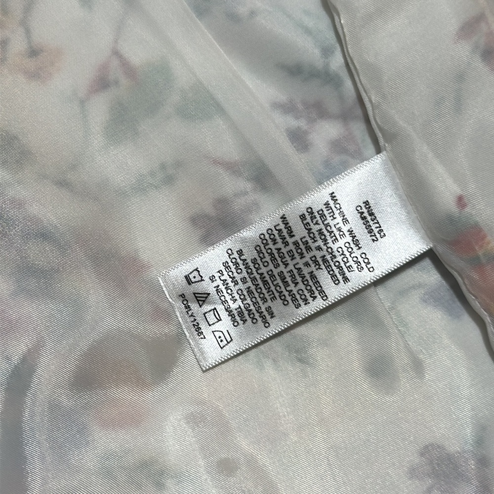 😊Laundry By Shelli Segal Skirt Multicolor Floral Lined Zip Pencil size 4 - Picture 11 of 15